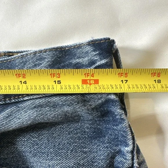 Levis Jeans Mens 36x34 (35x34) Dark Blue 517 Boot Cut All Cotton Denim - Picture 4 of 14